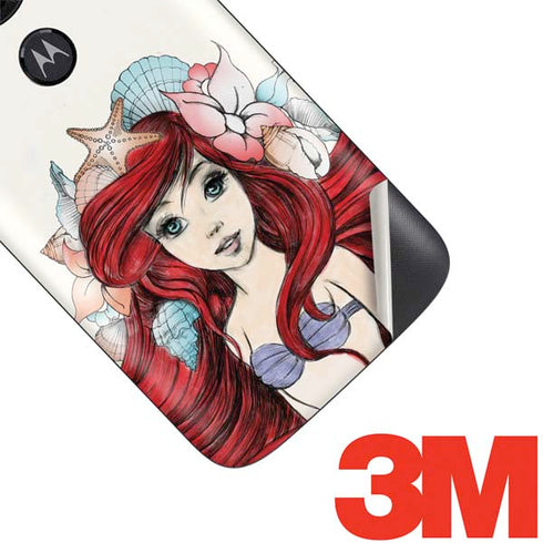 Disney The Little Mermaid Ariel Illustration Moto E5 Play Skin